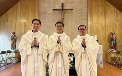 Ordination sacerdotale des P. Kim Jaeyong, P. Truong Quoc Cuong et P. Vu Duc Hung, Sch. P.