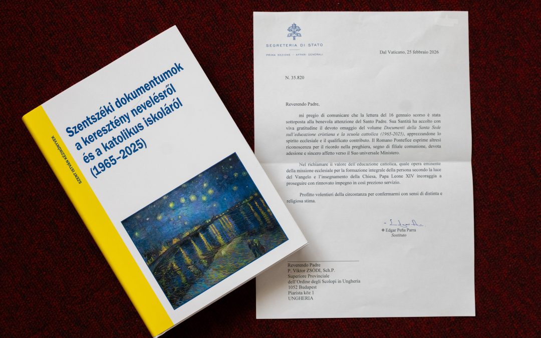 La pubblicazione degli Scolopi ungheresi riceve un riconoscimento pontificio
